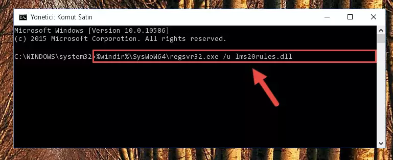 Lms20rules.dll dosyası için Windows Kayıt Defterinde yeni kayıt oluşturma