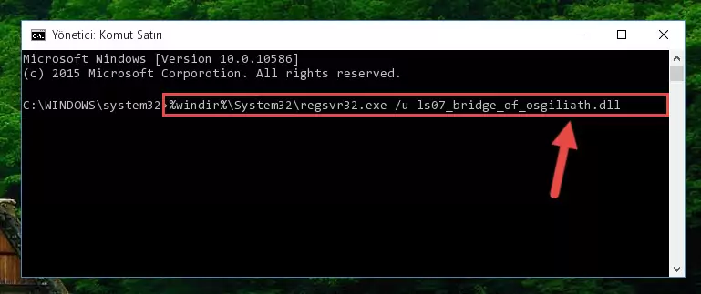 Ls07_bridge_of_osgiliath.dll kütüphanesini .zip dosyası içinden çıkarma