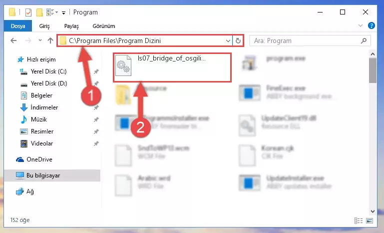 Ls07_bridge_of_osgiliath.dll kütüphanesinin bozuk kaydını Kayıt Defterinden kaldırma (64 Bit için)