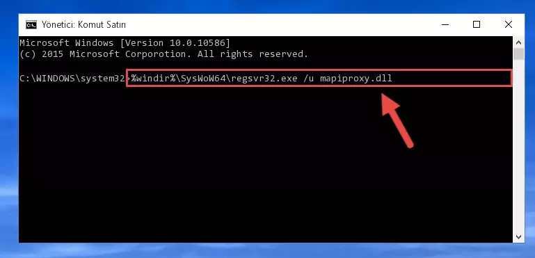 Mapiproxy.dll dosyası için Regedit (Windows Kayıt Defteri) üzerinde temiz kayıt oluşturma