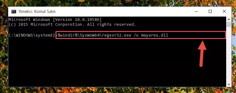 Mayares.dll dosyası için Windows Kayıt Defterinde yeni kayıt oluşturma