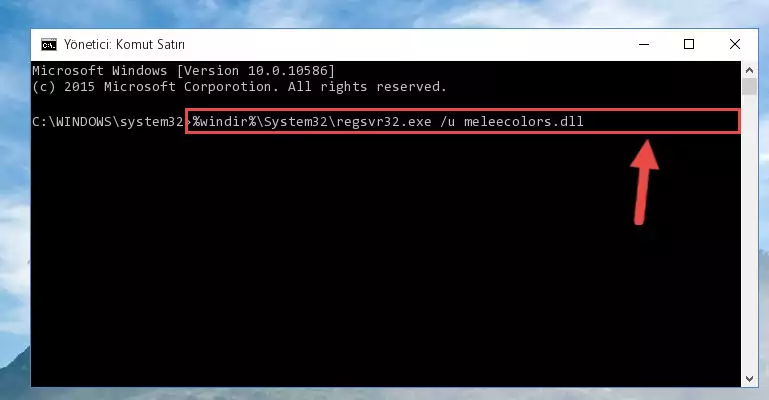 Meleecolors.dll kütüphanesini dışarı çıkarma