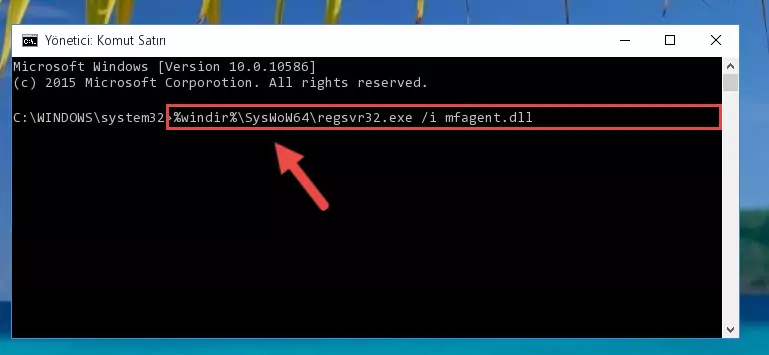Mfagent.dll dosyasının bozuk kaydını Windows Kayıt Defterinden kaldırma (64 Bit için)