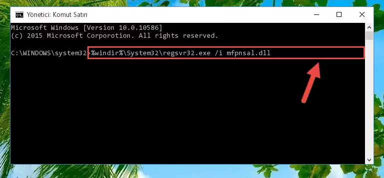 Mfpnsal.dll dosyasının Windows Kayıt Defterindeki sorunlu kaydını silme