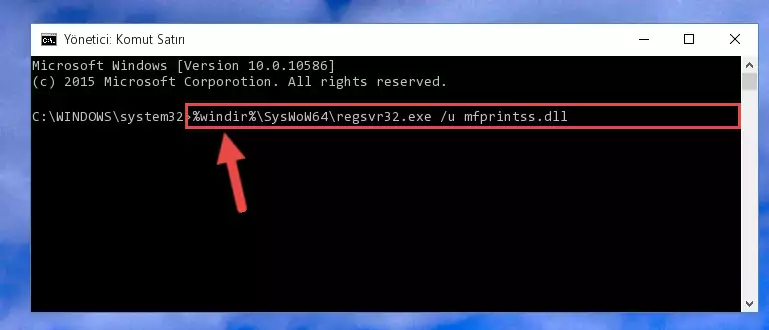Mfprintss.dll dosyası için temiz kayıt oluşturma (64 Bit için)