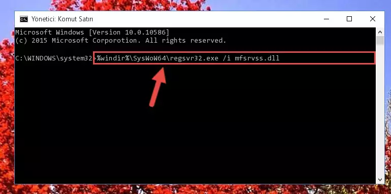 Mfsrvss.dll kütüphanesinin Windows Kayıt Defterindeki sorunlu kaydını silme
