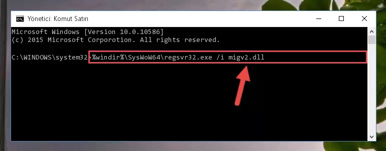 Migv2.dll kütüphanesinin bozuk kaydını Kayıt Defterinden kaldırma (64 Bit için)