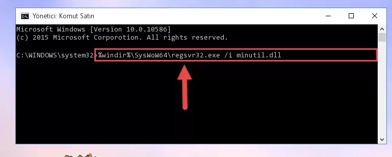Minutil.dll dosyasının Windows Kayıt Defterindeki sorunlu kaydını silme