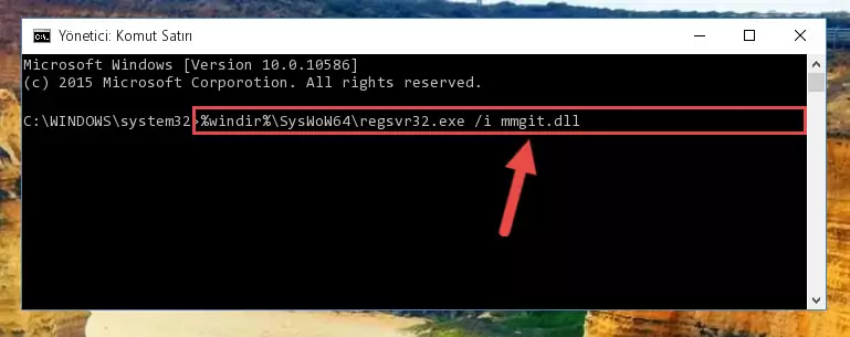 Mmgit.dll kütüphanesinin bozuk kaydını Windows Kayıt Defterinden kaldırma (64 Bit için)