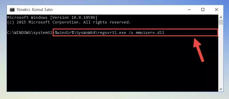 Mmuiserv.dll dosyası için temiz kayıt yaratma (64 Bit için)