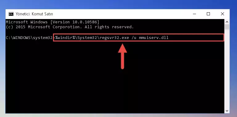 Mmuiserv.dll dosyası için Windows Kayıt Defterinde yeni kayıt oluşturma