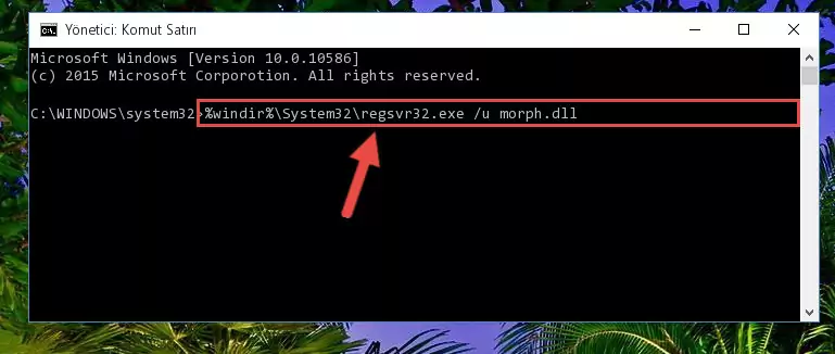 Morph.dll dosyasını dışarı çıkarma