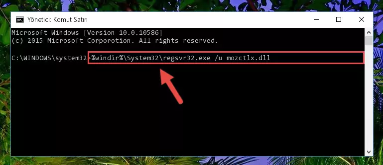 Mozctlx.dll dosyası için Regedit (Windows Kayıt Defteri) üzerinde temiz kayıt oluşturma