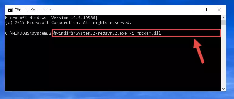 Mpcoem.dll dosyasının Windows Kayıt Defteri üzerindeki sorunlu kaydını temizleme