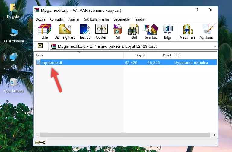 Mpgame.dll dosyasını programın kurulum dizinine kopyalama