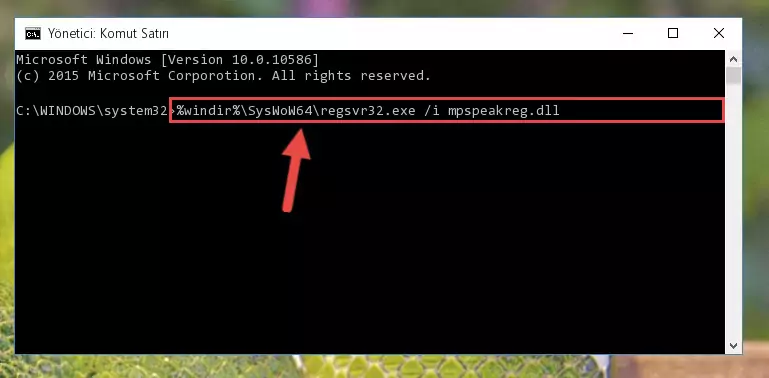 Mpspeakreg.dll kütüphanesinin Windows Kayıt Defteri üzerindeki sorunlu kaydını temizleme