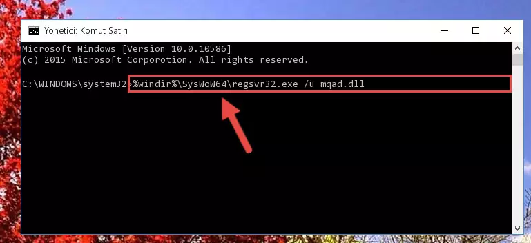 Mqad.dll dosyası için Regedit (Windows Kayıt Defteri) üzerinde temiz kayıt oluşturma