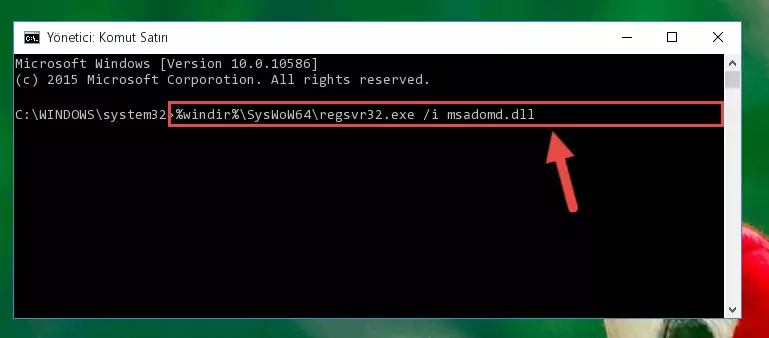 Msadomd.dll kütüphanesinin Windows Kayıt Defterindeki sorunlu kaydını silme