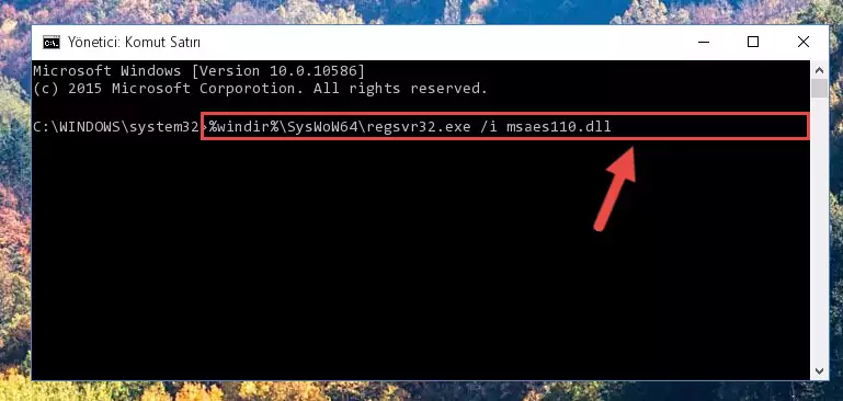 Msaes110.dll dosyasının sorunlu kaydını Regedit'den kaldırma (64 Bit için)