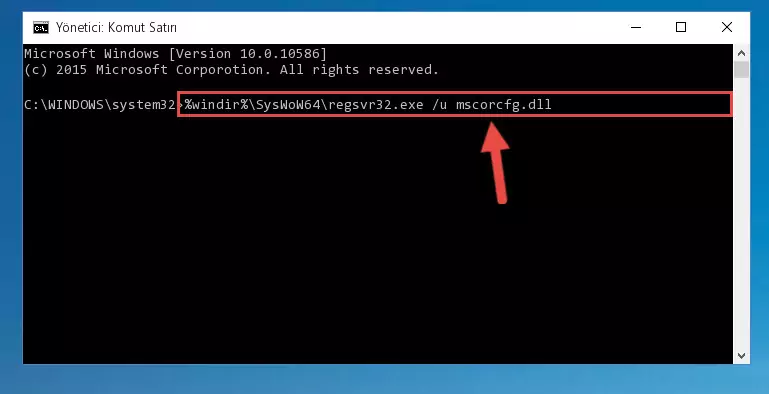 Mscorcfg.dll kütüphanesi için Regedit (Windows Kayıt Defteri) üzerinde temiz kayıt oluşturma