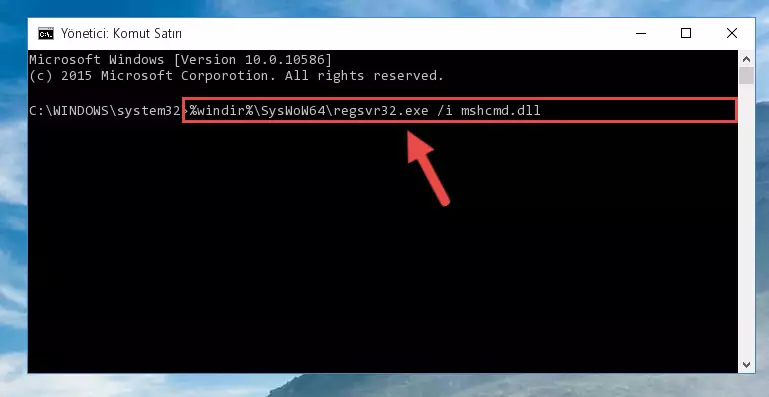 Mshcmd.dll dosyasının Windows Kayıt Defterindeki sorunlu kaydını silme