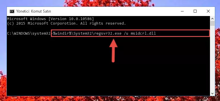 Msidcrl.dll kütüphanesi için Windows Kayıt Defterinde yeni kayıt oluşturma