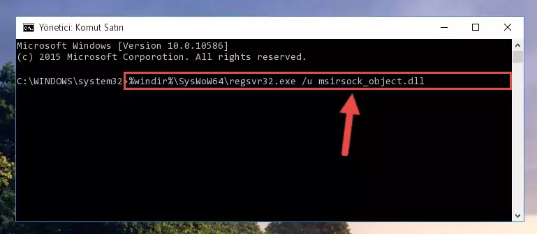 Msirsock_object.dll dosyası için temiz ve doğru kayıt yaratma (64 Bit için)