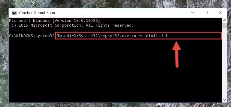 Msjetol1.dll dosyasını .zip dosyası içinden çıkarma
