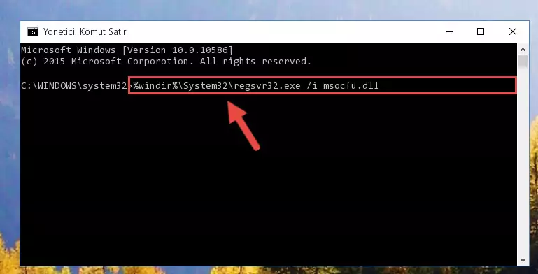 Msocfu.dll kütüphanesinin Windows Kayıt Defterindeki sorunlu kaydını silme