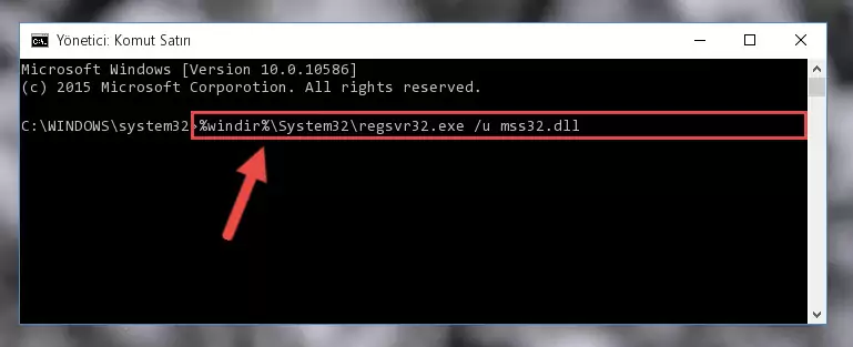 Mss32.dll kütüphanesi için Regedit (Windows Kayıt Defteri) üzerinde temiz kayıt oluşturma