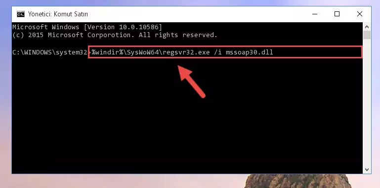 Mssoap30.dll kütüphanesinin bozuk kaydını Kayıt Defterinden kaldırma (64 Bit için)
