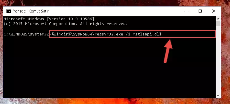 Mstlsapi.dll dosyasının bozuk kaydını Windows Kayıt Defterinden kaldırma (64 Bit için)