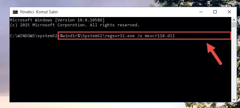 Msvcr110.dll dosyasını .zip dosyası içinden çıkarma
