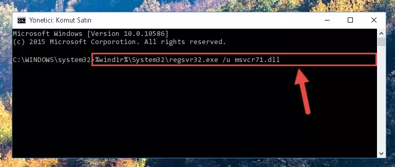 Msvcr71.dll kütüphanesi için Windows Kayıt Defterinde yeni kayıt oluşturma