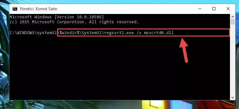 Msvcrt40.dll dosyası için Windows Kayıt Defterinde yeni kayıt oluşturma