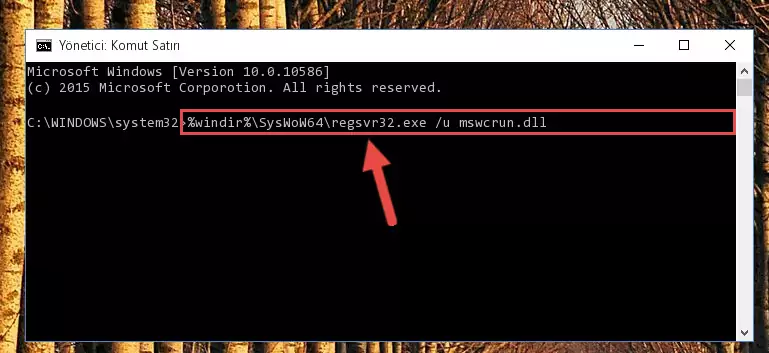 Mswcrun.dll kütüphanesi için temiz kayıt yaratma (64 Bit için)