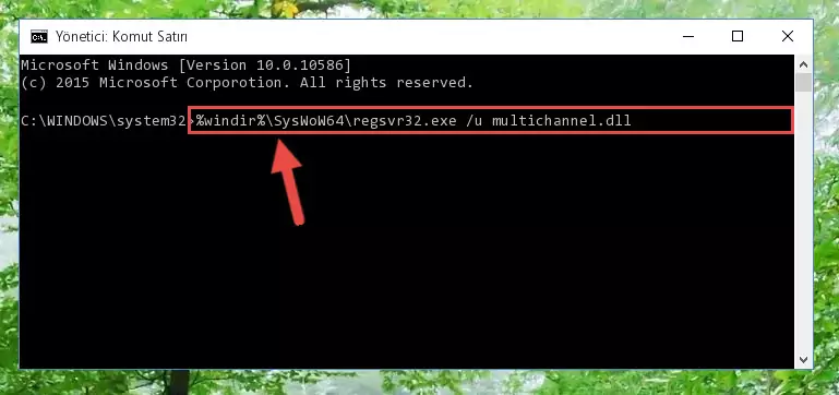 Multichannel.dll dosyası için Windows Kayıt Defterinde yeni kayıt oluşturma