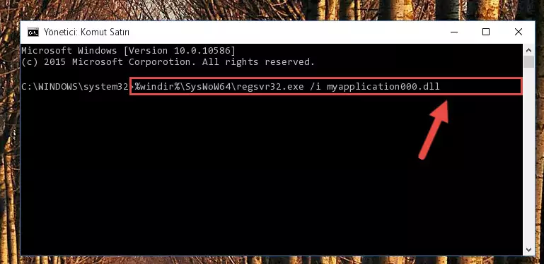 Myapplication000.dll dosyasının bozuk kaydını Kayıt Defterinden kaldırma (64 Bit için)
