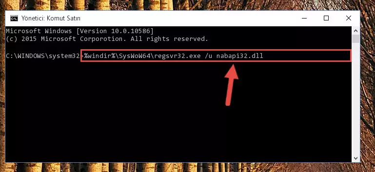 Nabapi32.dll dosyası için Windows Kayıt Defterinde yeni kayıt oluşturma