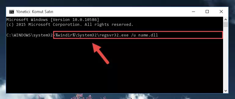 Name.dll kütüphanesi için Regedit (Windows Kayıt Defteri) üzerinde temiz kayıt oluşturma