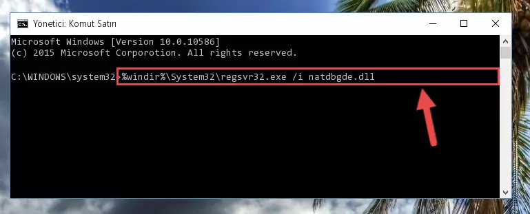 Natdbgde.dll dosyasının kaydını sistemden kaldırma
