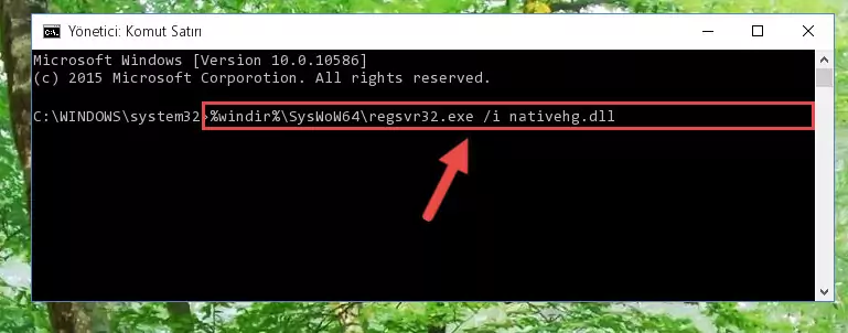 Nativehg.dll dosyasının Windows Kayıt Defterindeki sorunlu kaydını silme
