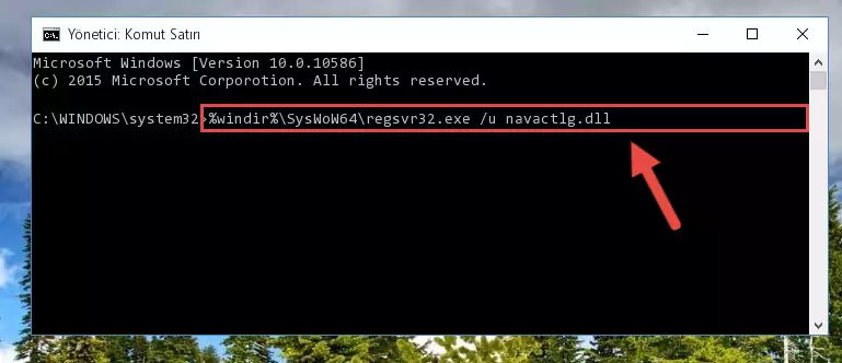 Navactlg.dll kütüphanesi için Regedit (Windows Kayıt Defteri) üzerinde temiz kayıt oluşturma
