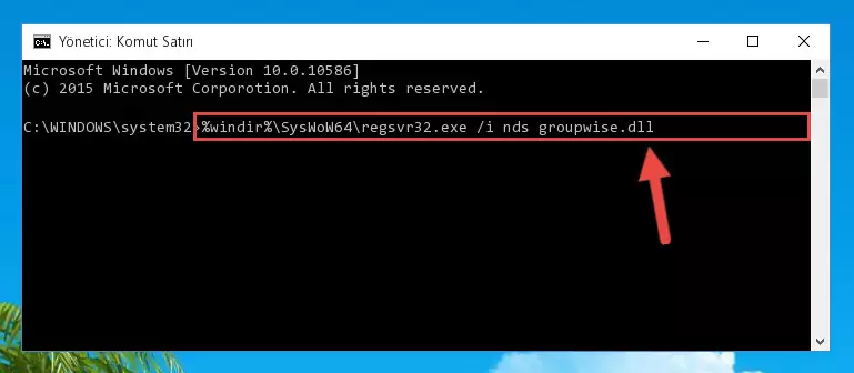 Nds groupwise.dll kütüphanesinin bozuk kaydını Windows Kayıt Defterinden kaldırma (64 Bit için)