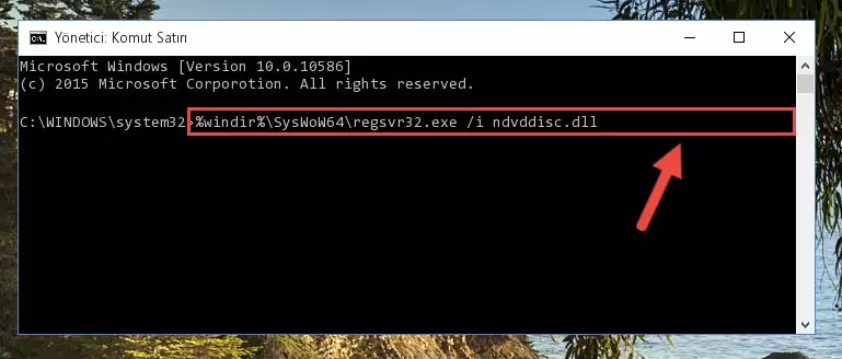 Ndvddisc.dll dosyasının bozuk kaydını Windows Kayıt Defterinden kaldırma (64 Bit için)