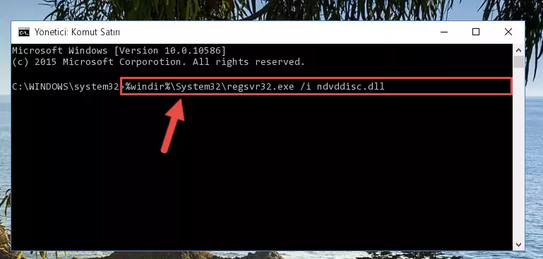 Ndvddisc.dll dosyasının Windows Kayıt Defterindeki sorunlu kaydını silme