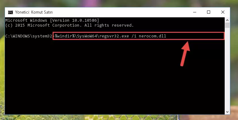 Nerocom.dll kütüphanesinin Windows Kayıt Defterindeki sorunlu kaydını silme