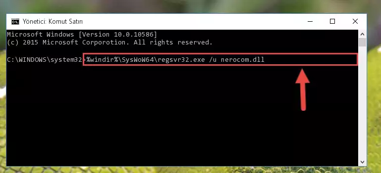 Nerocom.dll kütüphanesi için Regedit (Windows Kayıt Defteri) üzerinde temiz kayıt oluşturma