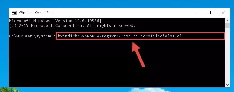 Nerofiledialog.dll kütüphanesinin hasarlı kaydını sistemden kaldırma (64 Bit için)