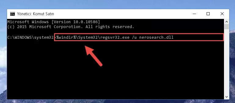 Nerosearch.dll kütüphanesi için Regedit (Windows Kayıt Defteri) üzerinde temiz kayıt oluşturma